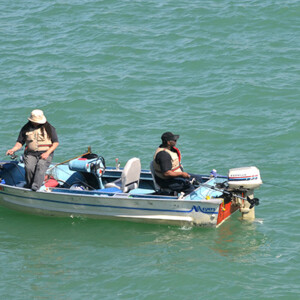 Boat in the Detroit River
