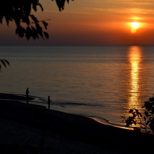 sunset on Lake Superior