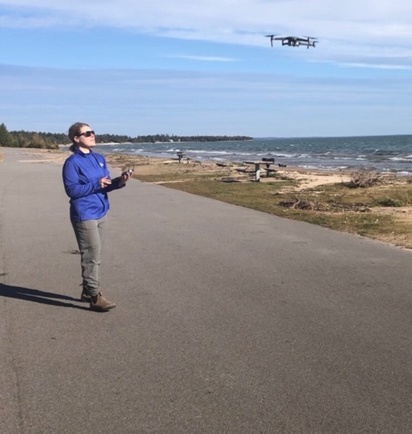MSU researchers engage Michigan citizen scientists in coastal monitoring and resilience efforts using drones