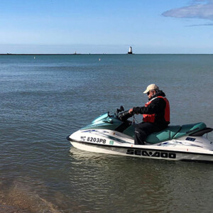jet ski used as a research tool