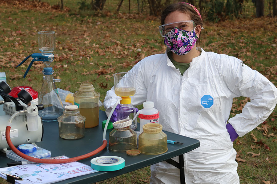 Sampling microbes in an unappealing cocktail