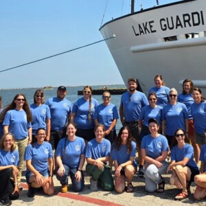 Fifteen Great Lakes basin educators along with scientists and Sea Grant staff participated in the 2024 Shipboard Science Workshop aboard the U.S. Environmental Protection Agency (EPA) Research Vessel (R/V) Lake Guardian. Courtesy photo