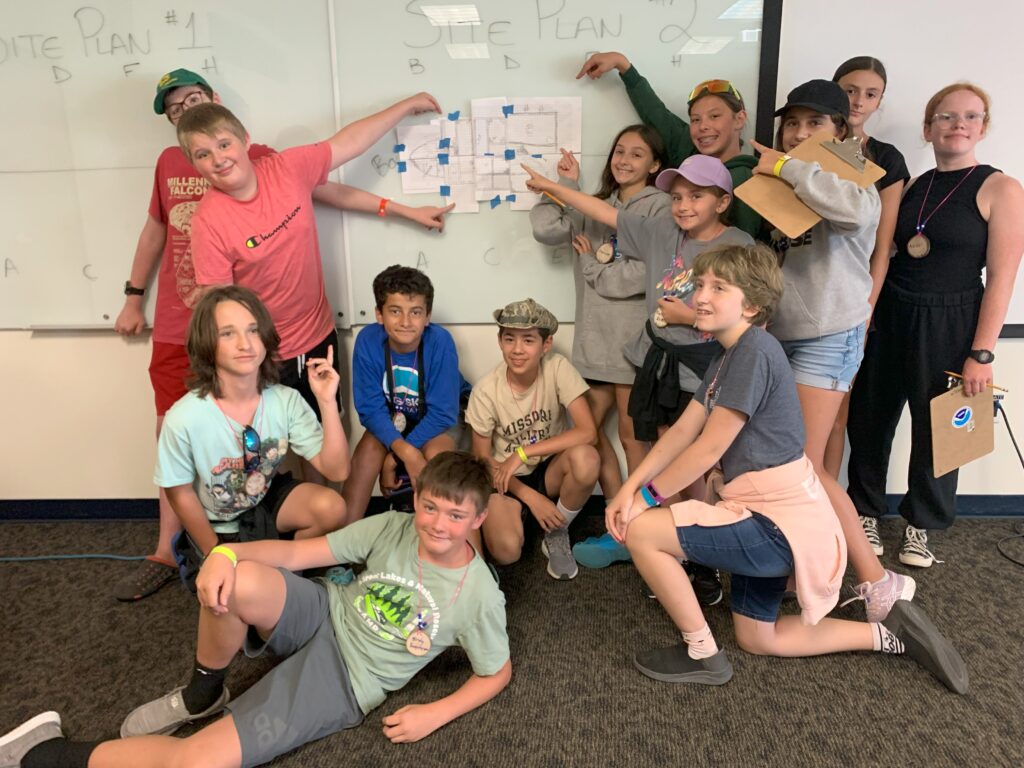 The finished project for this team after working in teams to create a map of a shipwreck.