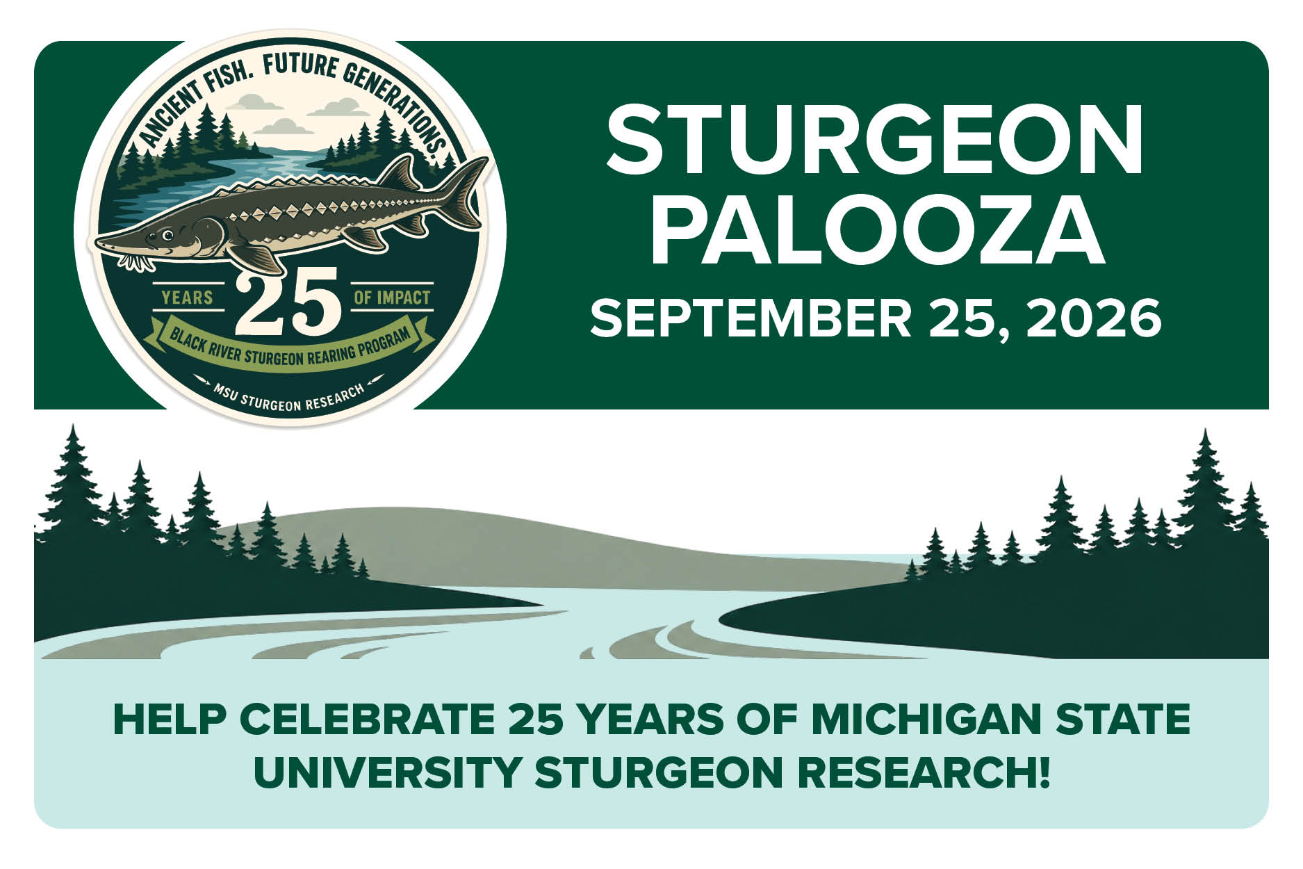 graphic featuring the Sturgeon Palooza logo with the date September 25, 2026