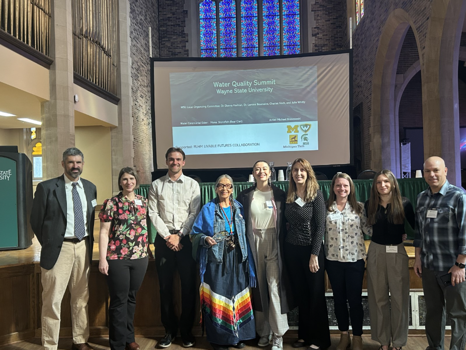 leaders in science and policy from universities, nonprofits and indigenous groups at the Water Quality Summit at Wayne State University on May 12th.